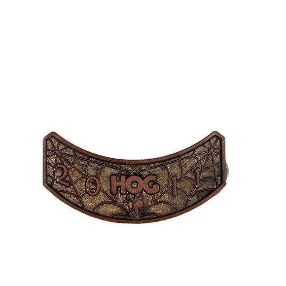 Harley Davidson Motorcycle Owners Group 2011 HOG Jacket Hat Pin Spider Web 1.5" - Picture 6 of 6